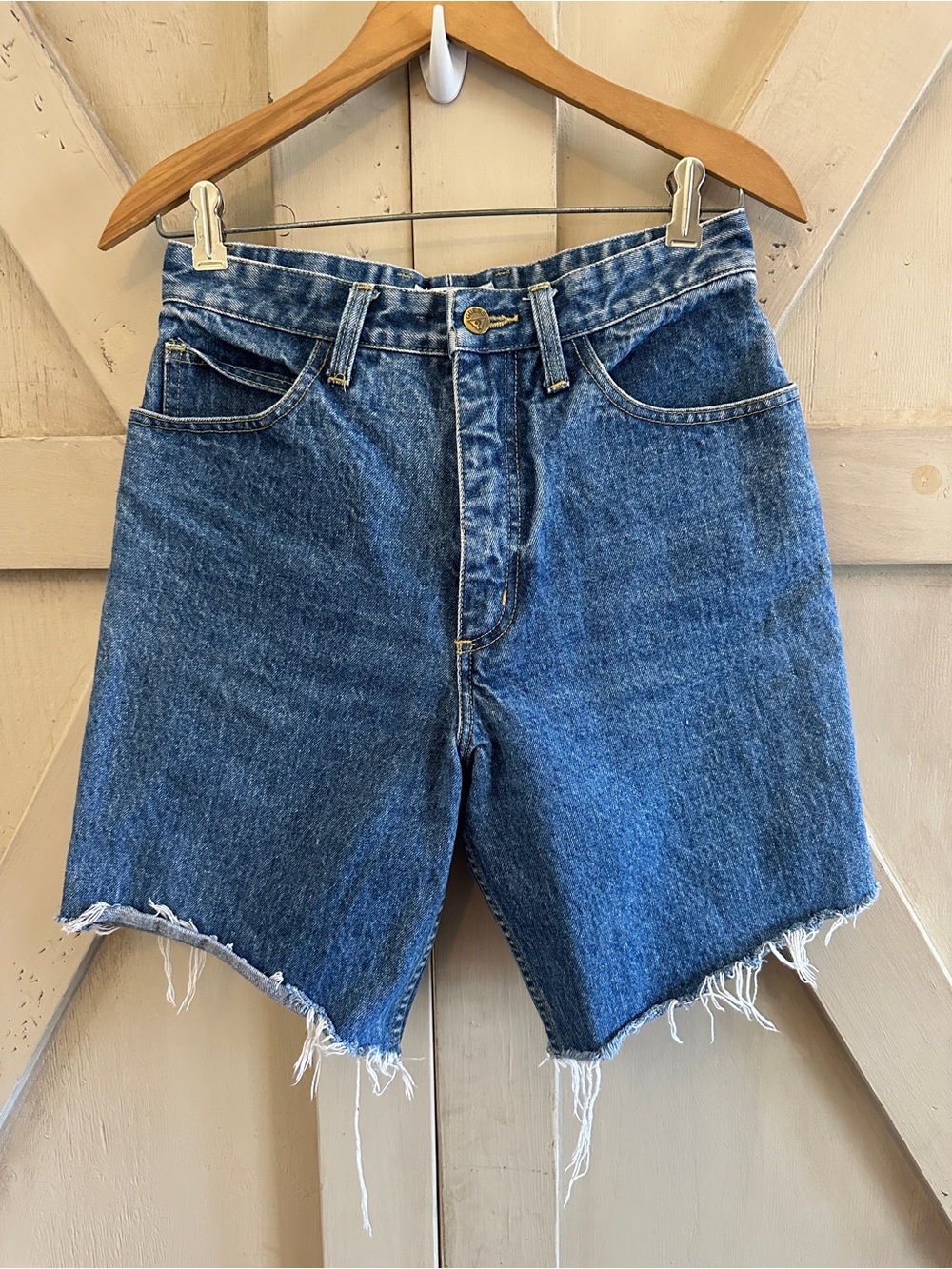 Vintage Guess Georges Marciano Denim Cutoff Shorts Size 31 Made in Hong Kong